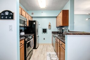 Fully Stocked Kitchen with gas range