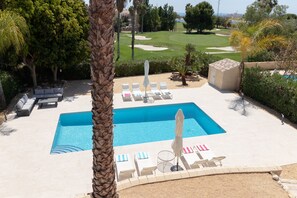 Big pool seen from the balcony