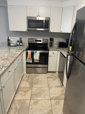 Fully stocked kitchen