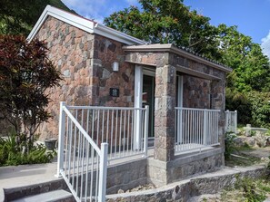 Peter Hytte by Althea front entrance with porch 