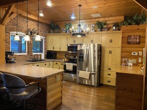 Kitchen with island