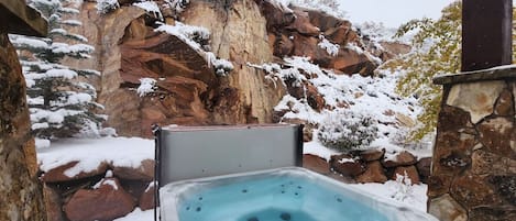 hot tub ready for use