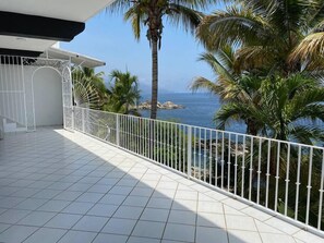 Large balcony with views