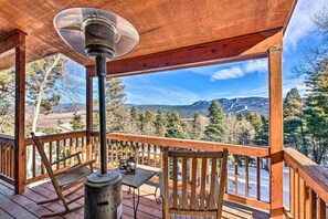 Deck | Ski Mountain & Eagle Nest Lake Views | Outdoor Seating