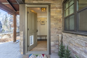 Entire house with fenced yard and dog door for our pet guests. 