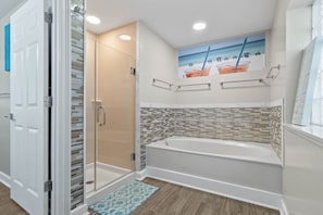 Bathroom with walk in shower