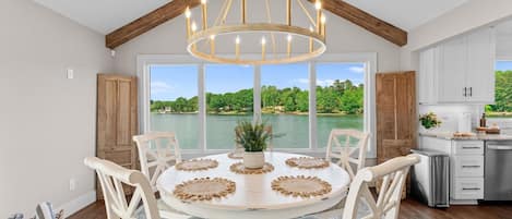 Dining room with captivating view