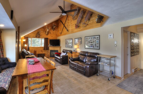 Dining are with view of living area