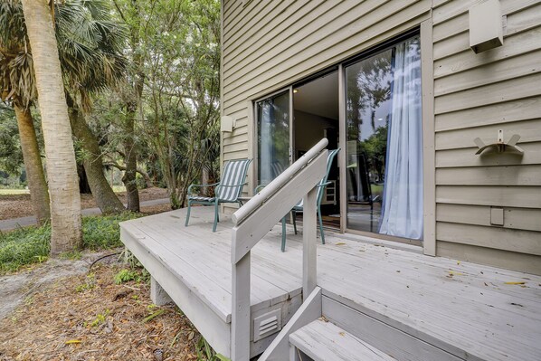 Deck with Golf View