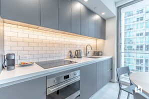 A well-equipped kitchen with all you need to prepare meals at home