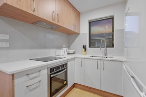 The kitchen has everything you need to cook up a delicious meal.