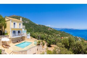 Beautiful villa with private pool and terrace with panoramic sea views