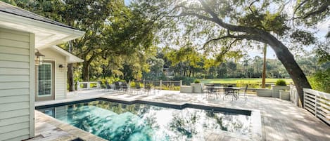 Pool and Spa Overlooking Golf Course