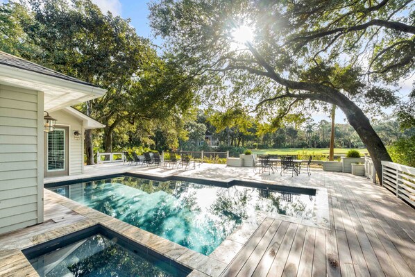 Pool and Spa Overlooking Golf Course