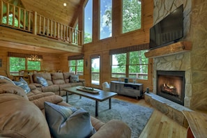 Relax and enjoy the beautiful interior of the cabin