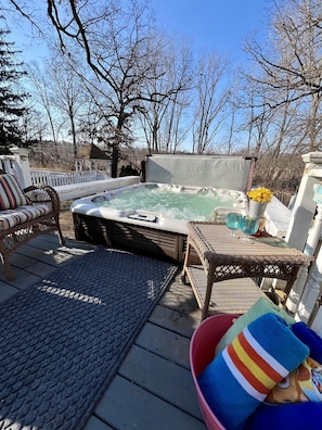 Private hot tub!