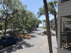 A view of the ocean from our balcony
