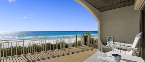 Dune Villas 2A - Luxury Beachfront Condo with Community Pool and Ocean Views from Balcony in Seagrove/30A - Bliss Beach Rentals