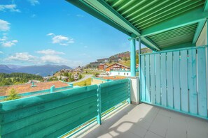 Balcony with mountain view