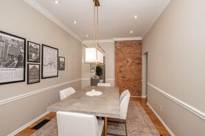 Dining table with seating for 4