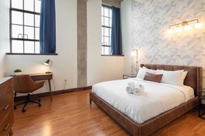 Bedroom 1: Queen-size bed to keep you comfortable during your stay