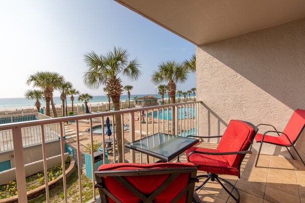 Private balcony.