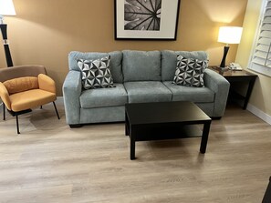 Living room with sofa bed
