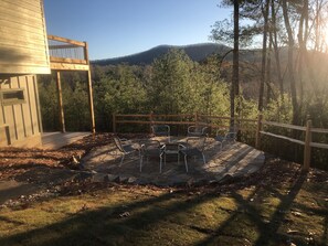 Watersong Ridge Sunrise Side of House/ Fire Pit View