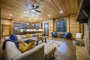 Spacious open concept living room