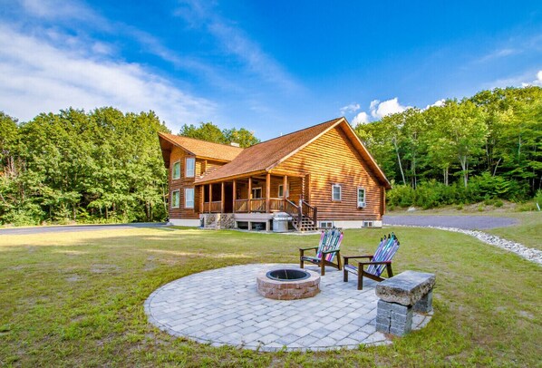 Unwind in rustic charm and enjoy evenings by the fire pit at your serene getaway.