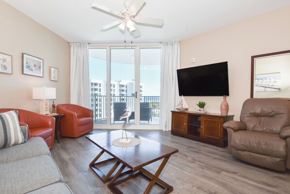 The Palms of Destin 21003  - Living Area with Balcony