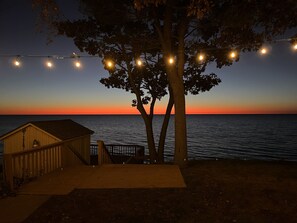 Patio sunset view