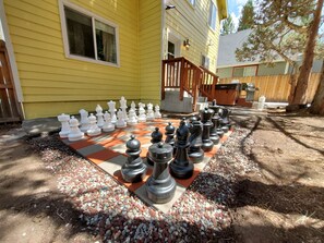 Challenge your group members to a game of giant chess!