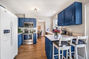 Fully stocked kitchen