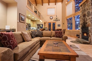 Living room with ample seating space