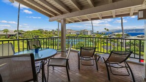 Kapalua Bay Villas #11B2 - Ocean View Dining & Lounging Lanai - Parrish Maui