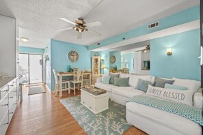 Plenty of space in this living room to gather and spend time together!