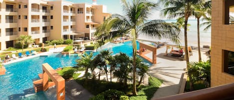 Take in the refreshing, tropical views from our oceanfront condo!