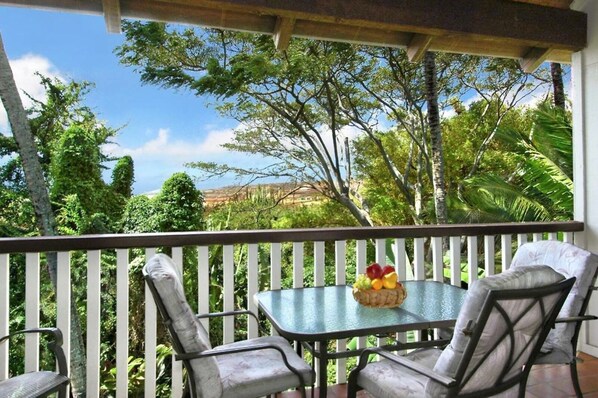 Enjoy the amazing garden views from this top floor property.