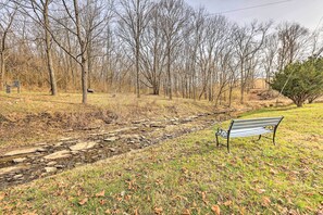 Spacious Yard | Creek Access | Pet Friendly w/ Fee (2 Dogs Max)