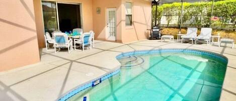 Your private, south facing pool. Imagine lounging here enjoying the beautiful sunshine