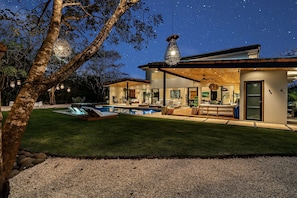 View from the outdoor bathtub