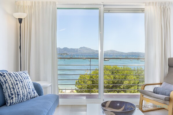 Sea views from the living room – Bay of Pollença