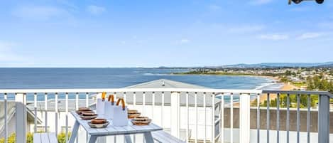 Ocean & beach views await you in your outdoor entertaining area a great place for summer evenings. Overlooking the pool and deck area is a perfect way to relax. This oasis also has a covered deck area with dining table for 8 people perfect for a BBQ.