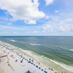 Private corner balcony view