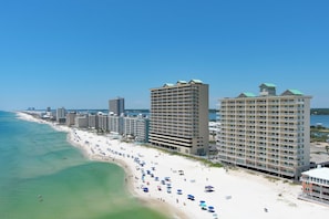 Beautiful white beach for miles!