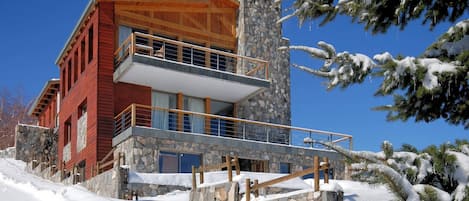 Casa Farellones seen from below