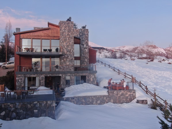 Casa Farellones seen from above