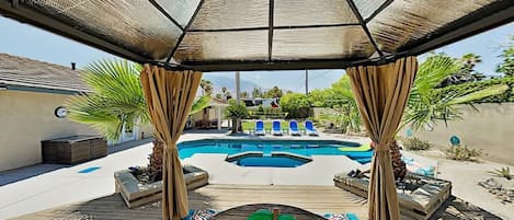 Cabana by the pool