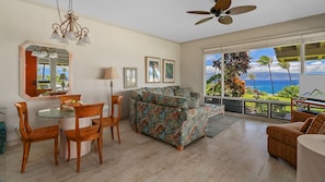 Kapalua Bay Villas #15G5 - Ocean View Living Room - Parrish Maui